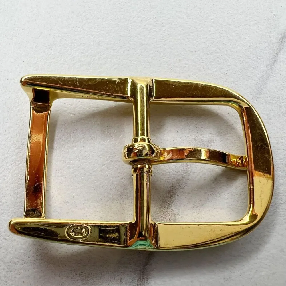 Vintage Gold Tone Simple Basic Belt Buckle for up to 1 Inch Belt